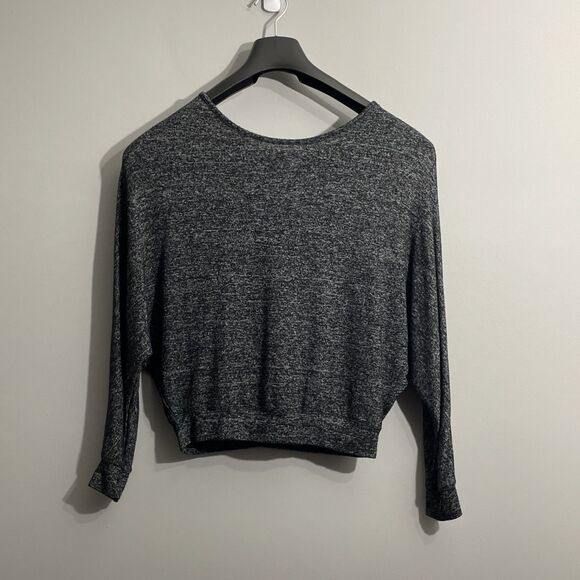 Cotton On Women’s S Gray Cropped Lightweight Pullover Sweater Long Sleeve Casual - Picture 1 of 10
